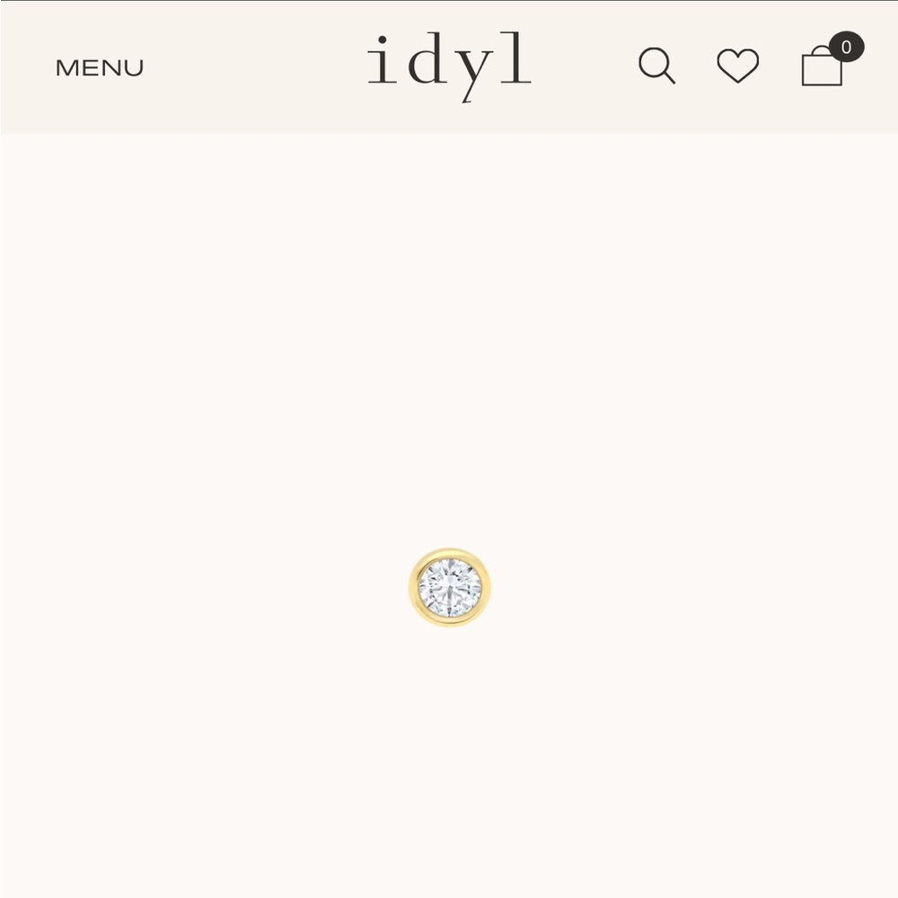 Idyl petite diamond stud